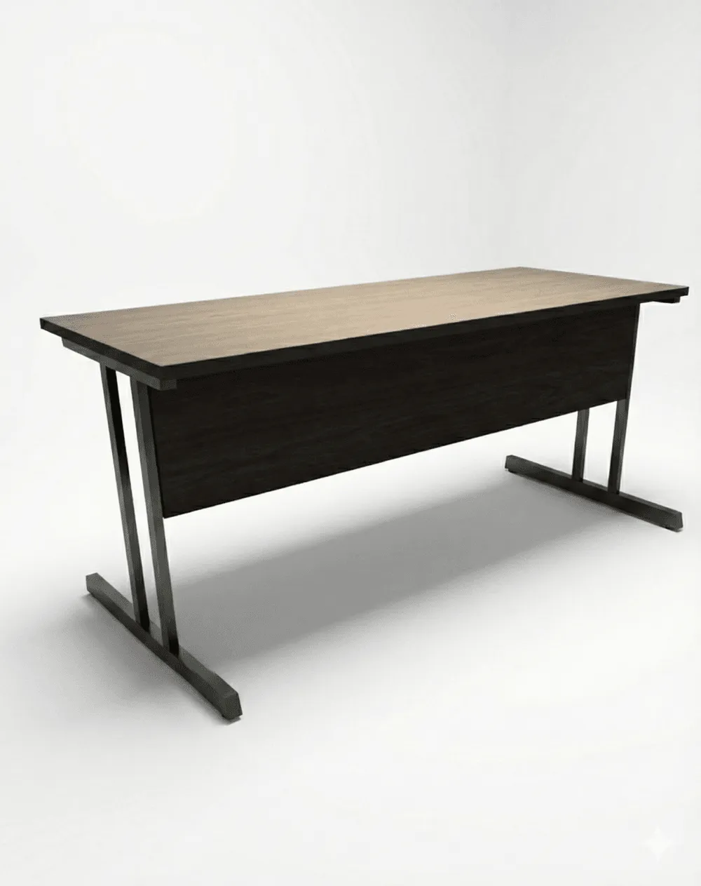 Mesa reta | Pé metalico
